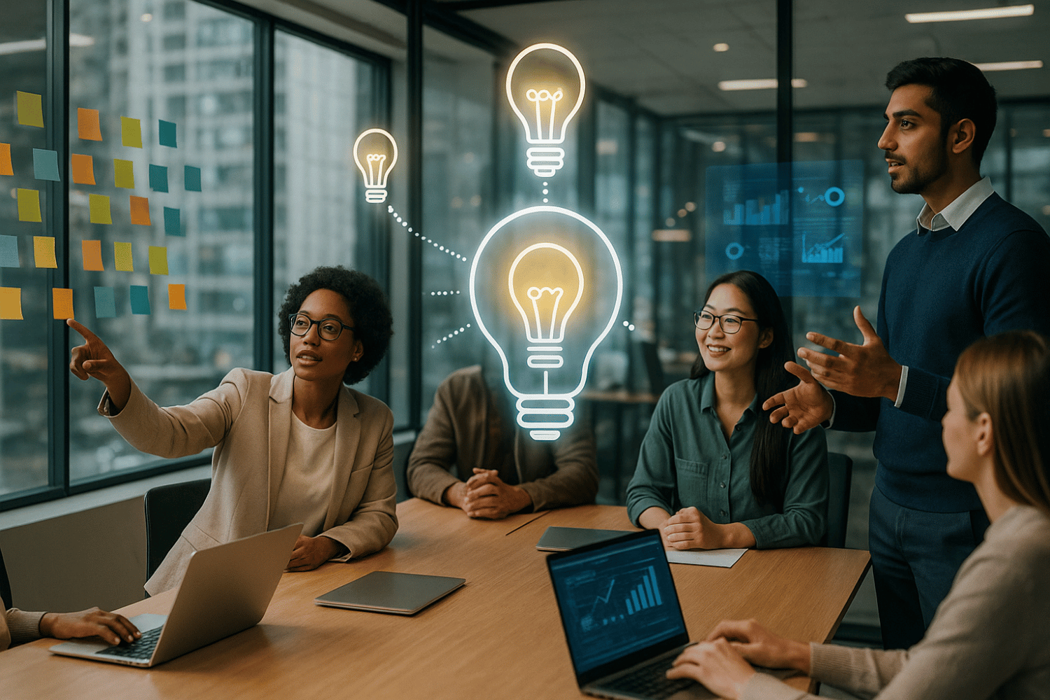 A visual representation of a culture of innovation within a company.