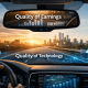 Rearview mirror perspective illustrating Quality of Earnings versus Quality of Technology in private equity decision-making